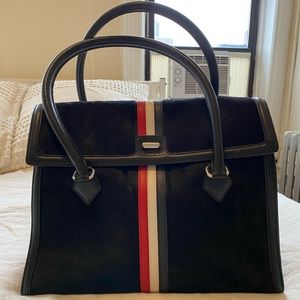 Thom Browne Black Fleece Ponyhair Handbag